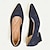 Недорогие Женская повседневная обувь-Жен. Обувь на каблуках Большие размеры Flyknit обувь на открытом воздухе Офис Повседневные Леопард Гетеротипическая пятка Заостренный носок Классика На каждый день Удобная обувь Для прогулок Трикотаж