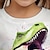 levne Topy-Dívčí 3D Květinový Dinosaurus Košilky Košile Růžová Krátký rukáv 3D tisk Léto Aktivní Módní Roztomilý Polyester Děti 3-12 let Tričkový Venkovní Ležérní Denní Běžný