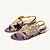 cheap Women&#039;s Sandals-Women&#039;s Sandals Dress Shoes Glitter Crystal Sequined Jeweled Sparkling Shoes Wedding Party Wedding Sandals Rhinestone Crystal Block Heel Flat Heel Peep Toe Elegant Bohemia Vintage Microbial Leather