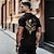 billiga T-shirts med 3D-tryck till herrar-oldvanguard x sui | skalle orm svärd punk gotisk t-shirt i 100 % bomull