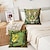 preiswerte tierischer Stil-Tigger-Muster, grün, 1 Stück, Dekokissenbezüge, mehrere Größen, dekorative Kissen für den Außenbereich, weiche Samtkissenbezüge für Couch, Sofa, Bett, Heimdekoration