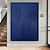 billiga Abstrakta målningar-handmålad 3d väggkonst blå minimalism texturmålning handgjord blå väggkonst blå texturerad oljemålning väggkonstmålning stor blå abstrakt knivmålning redo att hänga eller duk