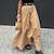 abordables Faldas Lisas-Mujer Falda Línea A Maxi Alta cintura Faldas Bolsillo Color sólido Calle Cita Verano Poliéster Moda Casual Negro Caqui