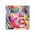 billige Personmalerier-håndlaget oljemaleri akryl lerret veggkunst dekorasjon pop art kvinner ansikt kniv tegning for hjemmeinnredning rullet rammeløst ustrukket maleri