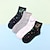 voordelige sokken9-4 paar damessokken met ronde hals, werk, dagelijks, vakantie, retro, katoen, klassiek, casual, formeel, warm, casual, schattige sokken