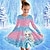 Недорогие 3d платья для девочек-Девушки &#039; 3D Мультипликация Принцесса Платье Длинный рукав 3D печать Весна Осень Для занятий спортом Повседневные Праздники Симпатичные Стиль На каждый день Красивый Дети 3-12 лет