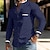 billiga herrskjorta med knäppning-Herr Skjorta Knapp upp skjorta Sommarskjorta Vit Mörkblå Ljusblå Grå Långärmad Färgblock Hög krage Dagligen Semester Framficka Kläder Mode Ledigt Smart Casual