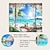 billige landskabstæppe-vindue landskab væg gobeliner kunst indretning tæppe gardin hængende hjem soveværelse stue dekoration kokos træ træ hav strand