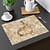 billiga Placemats &amp; Coasters &amp; Trivets-1 st geometrisk bordsunderlägg bordsmatta 12x18 tums bordsmattor för festkök, matsal dekoration