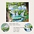billige landskabstæppe-smuk træ stige vandfald landskab tapisseri hængende klud baggrund klud dekorativ klud hængende klud