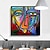 billige Kendte Malerier-Håndlavet Hang-Painted Oliemaleri Hånd malede Kvadrat Kendt Tegneserie Klassisk Uden indre ramme (ingen ramme)