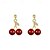 cheap Earrings-Drop Earrings Classic Love Earrings Jewelry Red For Wedding Party Daily