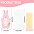 cheap Stickers-Easter Cute Rabbit Decoration Greeting Card Classroom Exchange Card Activity Game Gifts And Prizes