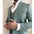 זול חליפות פשתן-חליפות חתונה לגברים מרווה בצבע אחיד 3 חלקים בהתאמה רשמית בהתאמה אישית עם כפתור אחד 2024
