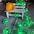 abordables Guirlandes Lumineuses LED-1pc vert st. Guirlande lumineuse de la Saint-Patrick, 20 LED à piles, guirlande lumineuse étanche en fil de fer, trèfles porte-bonheur pour Saint-Patrick. Décorations de la fête de la patrick,