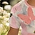 abordables Tops-Chica 3D Floral Camiseta Camisas Rosa Manga Corta Impresión 3D Verano Activo Moda Estilo lindo Poliéster Niños 3-12 años Cuello Barco Exterior Casual Diario Ajuste regular