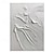 billige Abstrakte malerier-ren håndmalet knivpalet lodret tung tekstureret abstrakt vægkunst håndlavet minimalistisk moderne hvid 3d teksturmaleri boligindretning strakt ramme klar til at hænge