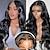 cheap Human Hair Lace Front Wigs-Body Wave Lace Front Wigs Human Hair 6x4 HD Transparent Lace Front Wigs  Wigs Human Hair Pre Plucked With Baby Hair 150%Density Lace Frontal Wigs For Women Natural Color 10inch--28inch