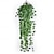 זול צמחים מלאכותיים-2 יחידות מדומה צמח קש ירוק עלה צמח chlorophytum comosum קישוט קיר תליית תפוח ירוק