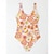 ieftine Costume de baie-Fată adolescente cu imprimeu floral O-ring legat costum de baie dintr-o bucată costum de baie minunat pentru cadou