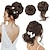 cheap Chignons-Messy Bun Hair Piece 2 Styles Classic Tousled Updo Elastic Hair Bun Scrunchies Fake Hair Bun Donut Ponytail Extensions Messy Hair Bun Accessories for Women - Platinum Blonde