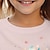 tanie Topy-dziewczęce koszulki z dinozaurami 3d różowe koszulki z krótkim rękawem nadruk 3d lato aktywny moda śliczne poliester dzieci 3-12 lat okrągły dekolt na zewnątrz na co dzień codzienny regularny krój