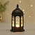 voordelige Decoratieve lichten-Marokkaanse minimalistische Europese stijl retro windlamp kasteel kaarshouder pastorale decoratie rekwisieten vogelkooi kaarshouder ornamenten 1pc
