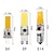 abordables Luces LED de maíz-Bombillas LED G4 G9 E14 3000 K blanco cálido/6000 K iluminación blanca regulable 3 W equivalente a 30 W 220 V COB luz de silicona para debajo del gabinete lámparas de araña iluminación de paisaje RV