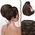 Недорогие Шиньоны-пучок волос шиньон полностью короткий хвостик пучок шиньон для волос с зажимом для расчески пучок прическа пучок на шнурке синтетические блики наращивание волос для женщин серые и белые кончики