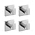 cheap Robe Hooks-4pcs Robe Hooks Wall Mounted Clothes Hooks Bathroom Towel Hooks 304 Stainless Steel for Bathroom Kitchen