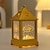abordables Lampes décoratives, gadgets-Lanternes portatives pour le ramadan, chandelier, lampes à vent, bougies électroniques, décorations festives, accessoires d&#039;ambiance, 1 pièce