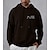 cheap Men&#039;s Graphic Hoodie-Men&#039;s  Cotton Hoodie Pullover Basic Fashion Daily Casual Hoodies Letter Black Long Sleeve Holiday Vacation Streetwear Hooded Spring &amp;  Fall Clothing Apparel Designer