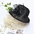 olcso Kalapok és fejdíszek-fascinators kentucky derby kalap fejfedők organza bowler / cloche kalap vödör sapka szalmakalap alkalmi ünnep elegáns vintage tollas masnival fejfedő