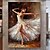 ieftine Picturi cu Oameni-pictura de perete de balet mare pictată manual balerină dansatoare de artă pictură în ulei pe pânză decor de perete de balet realizat manual pictură originală dansatoare de fată artă de perete decor