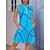 cheap Designer Collection-Women&#039;s Golf Dress Sky Blue Sleeveless Floral Ladies Golf Attire Clothes Outfits Wear Apparel