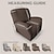 cheap Recliner Chair Cover-Jacquard Recliner Cover Slipcover 1 Piece, Stretch Reclining Chair Covers for 1 Seat Reclining Sofa, Single Seat Recliner Couch Cover very Soft, Machine Washable