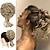 זול שיניונים (פקעות)-לחמניית שיער מבולגנת לנשים מרופד קוקו צ&#039;יניון סינטטי שיער מתולתל מפותל עם קנוקנות גליות תוספות קרצוצות אלסטיות חום כהה