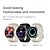 abordables Bracelets connectés-696 JSWatch6 Montre intelligente 1.39 pouce Montre intelligente avec bracelet Bluetooth Podomètre Rappel d&#039;Appel Moniteur de Sommeil Compatible avec Android iOS Femme Hommes Mode Mains-Libres Rappel