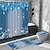 cheap Home &amp; Decor-4Pcs Bathroom Shower Curtain Set Sparkling Diamond-Pattern Bathroom Curtain With 12 Hooks Bathroom Non Slip Rugs Toilet Cover Mat Bathroom Partition Room Decor
