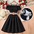 cheap Dresses-Kids Girls&#039; Dress Solid Color Short Sleeve Wedding Outdoor Casual Ruffle  Fashion Daily Polyester Knee-length Casual Dress Swing Dress A Line Dress Summer Spring 7-13 Years With 1PC Bubble Machine
