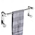Χαμηλού Κόστους Ράβδοι για πετσέτες-Πολυλειτουργική μπάρα πετσετών από ανοξείδωτο χάλυβα με γάντζους, 30cm/40cm/50cm/60cm, γυαλιστερό ασημί φινίρισμα καθρέφτη, επιτοίχια για μπάνιο, κουζίνα, γραφείο