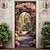 levne Kryty dveří-zahradní oblouk květinové kryty dveří nástěnná malba výzdoba dveří tapisérie dveřní záclona dekorace pozadí banner dveří odnímatelný pro přední dveře vnitřní venkovní domácí dekorace pokoje farma