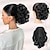 cheap Ponytails-Curly Ponytail Extension 9 Claw Clip in Short Pony Hair Extensions Natural Voluminous Curly Wavy Synthetic Pony Tail Hair Piece for Women Daily Use