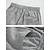 abordables pantalones de lino de lujo-100% Lino Hombre Pantalón corto Pantalones cortos de lino Pantalones cortos de verano Bolsillo Correa Cintura elástica Plano Transpirable Cómodo Corto Diario Vacaciones Noche Clásico Casual Negro