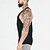 abordables camisetas y tanques activos para hombres-Hombre Camiseta sin mangas Tanque de ejercicios Tanque Camisetas Interiores Escote en U Sin Mangas Deporte Casual Diario Gimnasia Transpirable Suave Plano Negro Blanco Ropa de Deporte Moda Básico