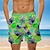 billige Surf shorts-ananas tropisk herreresort 3d printede boardshorts badeshorts badebukser lommesnøre med meshforing komfort åndbar kort aloha hawaiiansk stil feriestrand s til 3xl