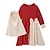 זול שמלות למסיבות-סט 2 חלקים של בגדי תפילה לבנים ובנות מוסלמים, מטפחת ערבית, חלוק מטפחת, ג&#039;יבב איסלאמי, קפטן לרמדאן