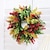 ieftine Plante Artificiale-coroane de primăvară pentru ușa din față decorațiuni de vară cuier ghirlandă de toamnă ghirlandă de Ziua Recunoștinței simulare ușă de plantă decor acasă