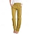 economico Pantaloni da donna-Per donna Pantaloni Misto cotone e lino Tasche laterali Lunghezza intera Nero Primavera estate