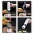 abordables Electrodomésticos de cocina-Molinillos eléctricos de sal y pimienta de acero inoxidable, molinillo automático de gravedad para hierbas y especias, molinillo de pimienta automático, molinillo de sal eléctrico alimentado por